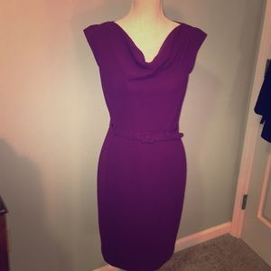Banana Republic Purple belted shift dress,Size 4